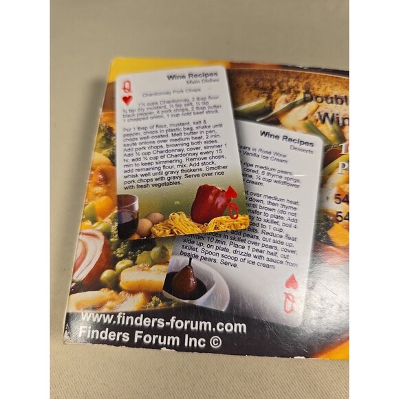 Wine Recipes Playing Cards Dual Deck Includes 108 Wine Recipes Fun 082402 - Picture 3 of 7